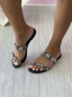 sandália feminina rasteira vizzano 62351189 preto