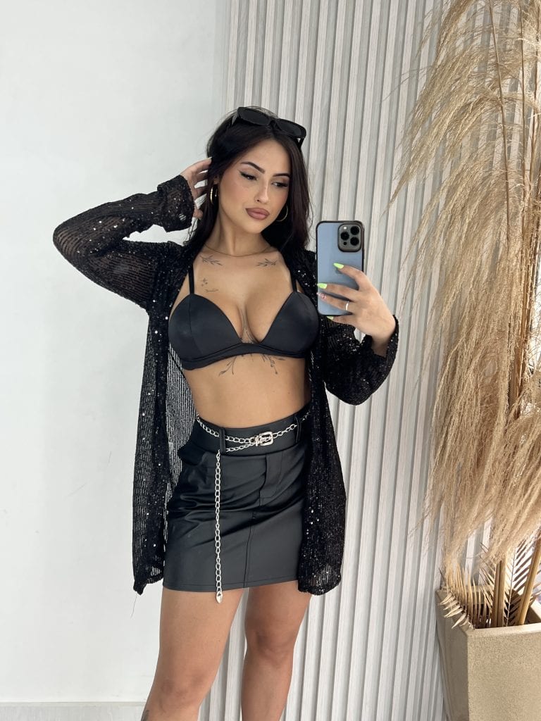kimono paetê beth
