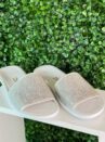 chinelo vizzano slide strass branco
