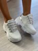 tênis ramarim chunky branco & prata