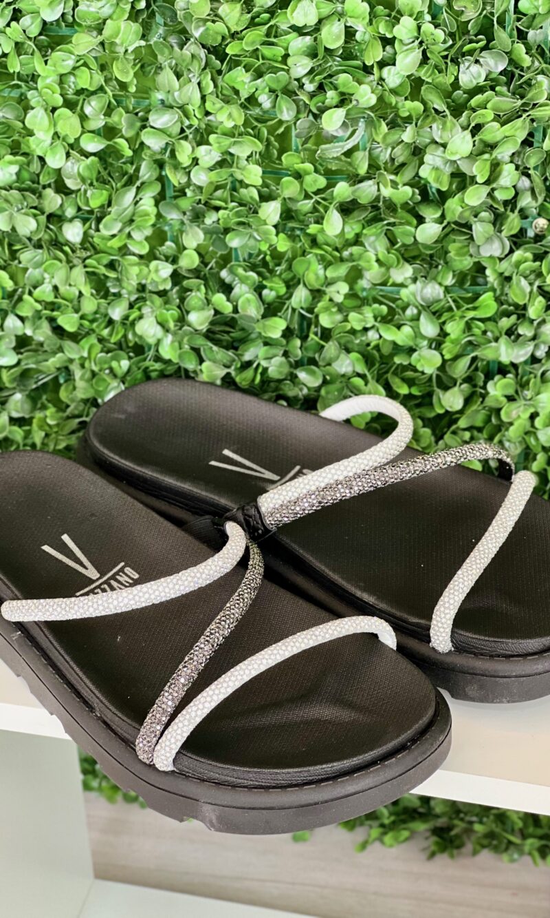 sandália papete vizzano black diamond sandália papete vizzano black diamond