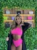 biquíni top cropped & hot pants