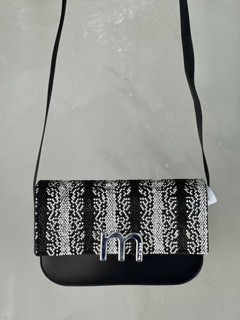 bolsa moleca strass preto