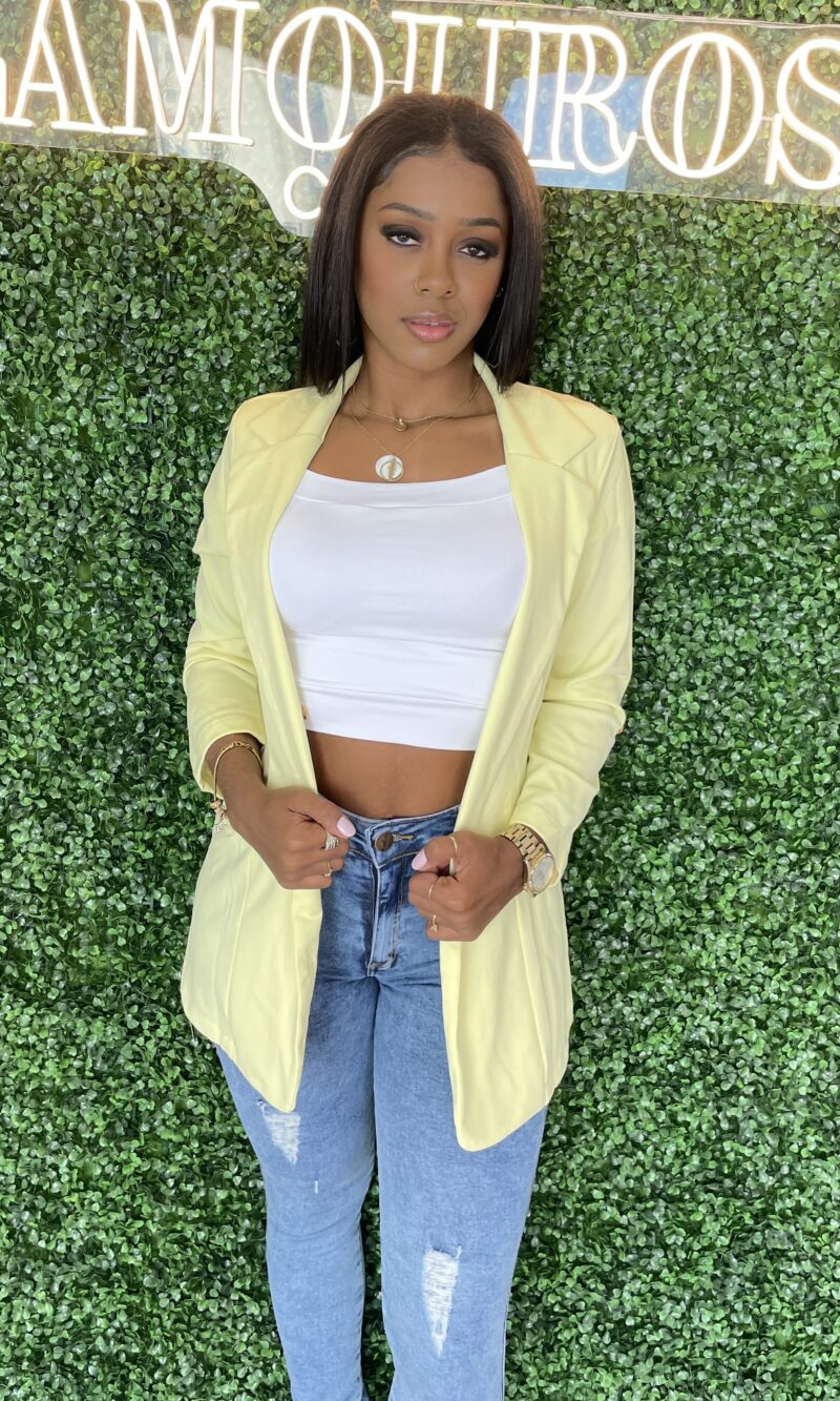 maxi blazer júlia amarelo candy