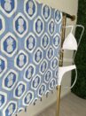 canga estampada abacaxi azul