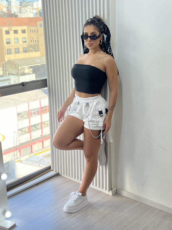 short parachute zoe branco short parachute zoe branco