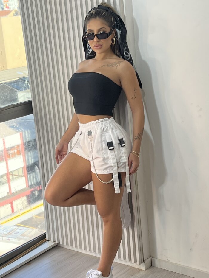 short parachute zoe branco