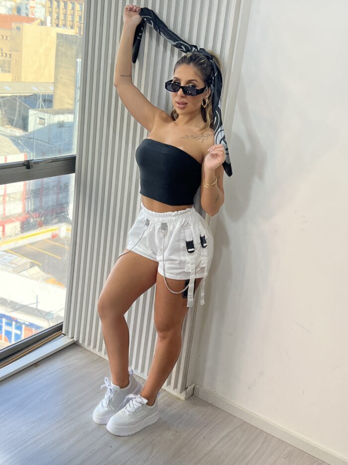 short parachute zoe branco short parachute zoe branco