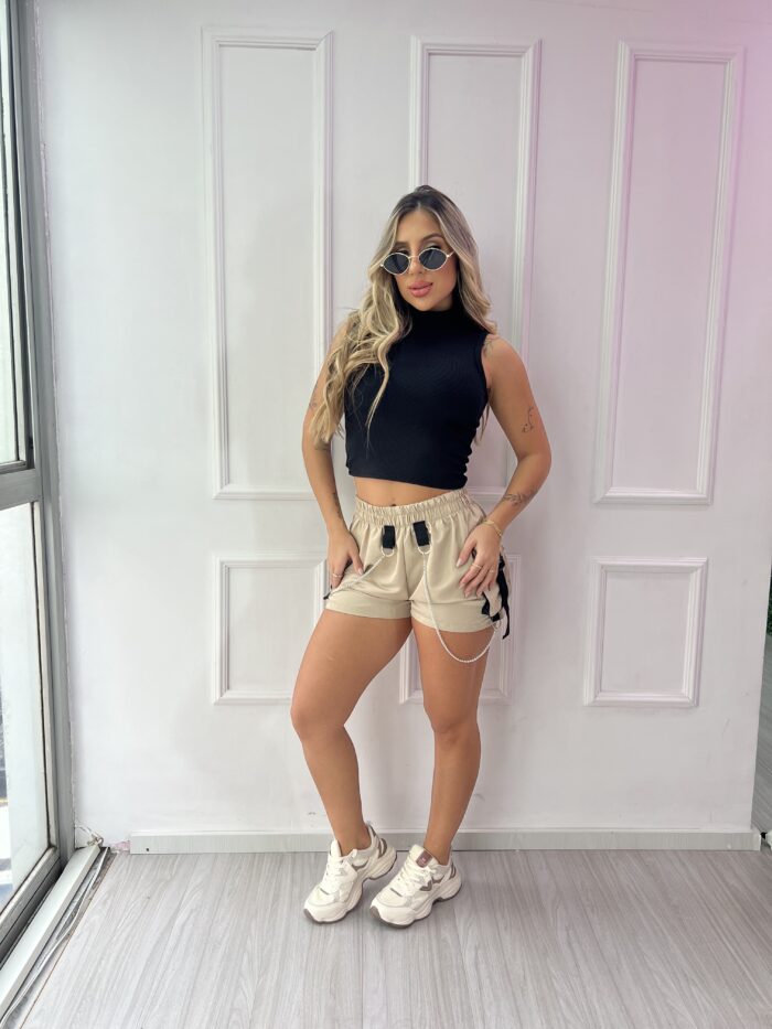 short parachute zoe bege short parachute zoe bege