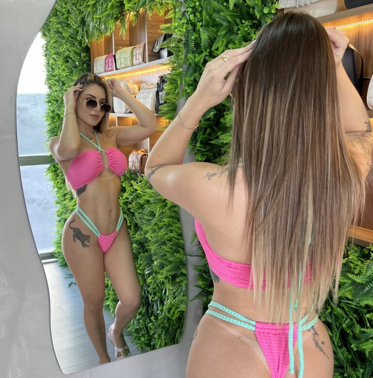 biquíni gabrielle rosa/verde biquíni gabrielle rosa/verde