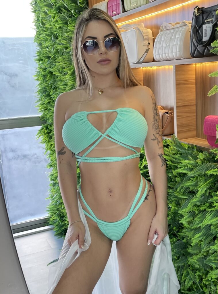 biquíni gabrielle verde Água