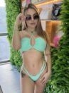 biquíni gabrielle rosa/verde