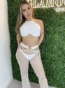 calça arrastão paolla off white