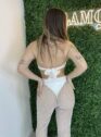 calça arrastão paolla off white