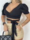 short alfaiataria mercy bege