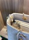 bolsa tote média palha bege claro via marte ref: b1 122 01