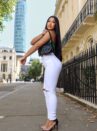 calça jeans white