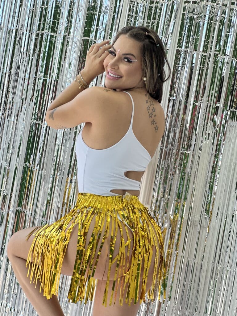 saia de fita cores variadas saia de fita cores variadas