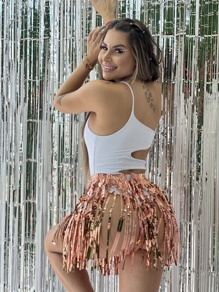 saia de fita cores variadas saia de fita cores variadas