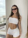 conjunto hot pants vermelho