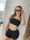 conjunto hot pants vermelho