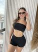 conjunto hot pants vermelho