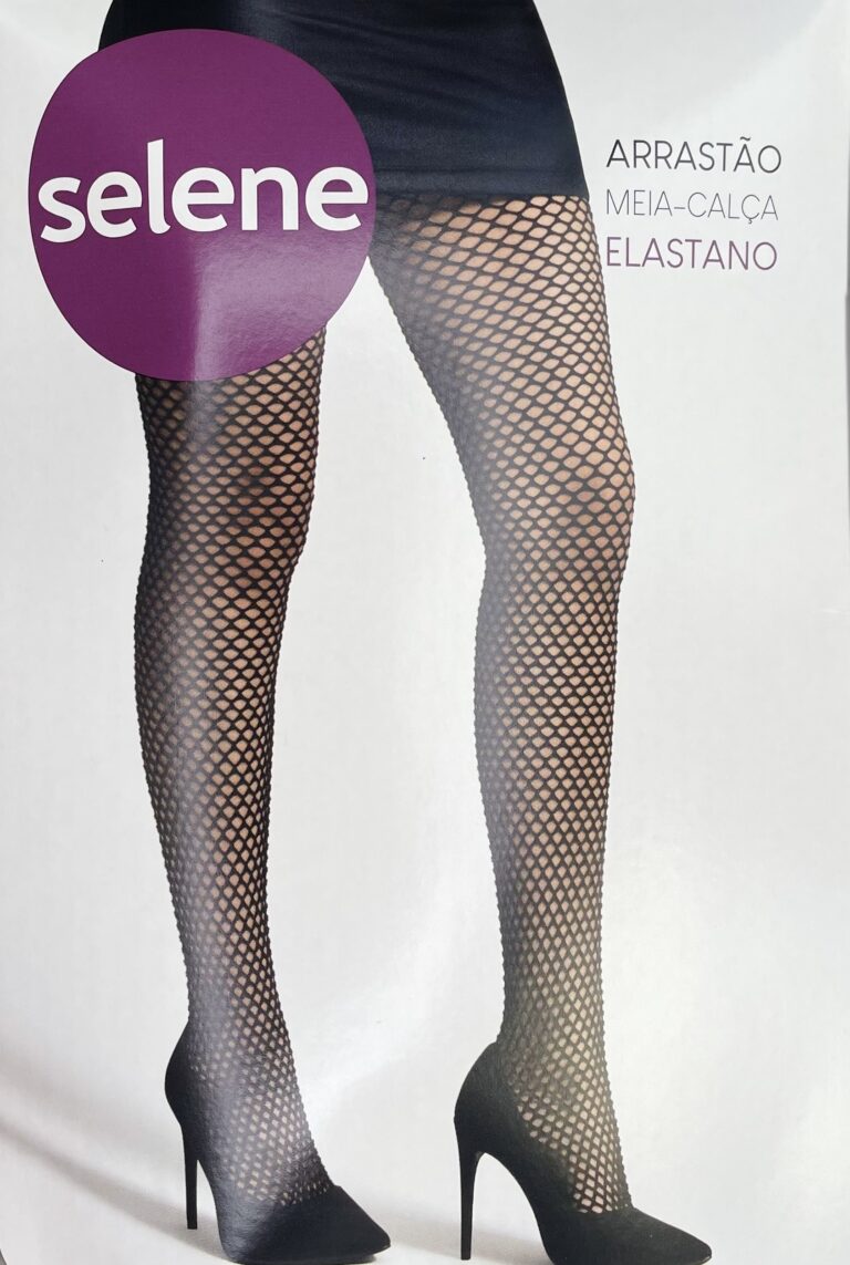 meia calça arrastão preto