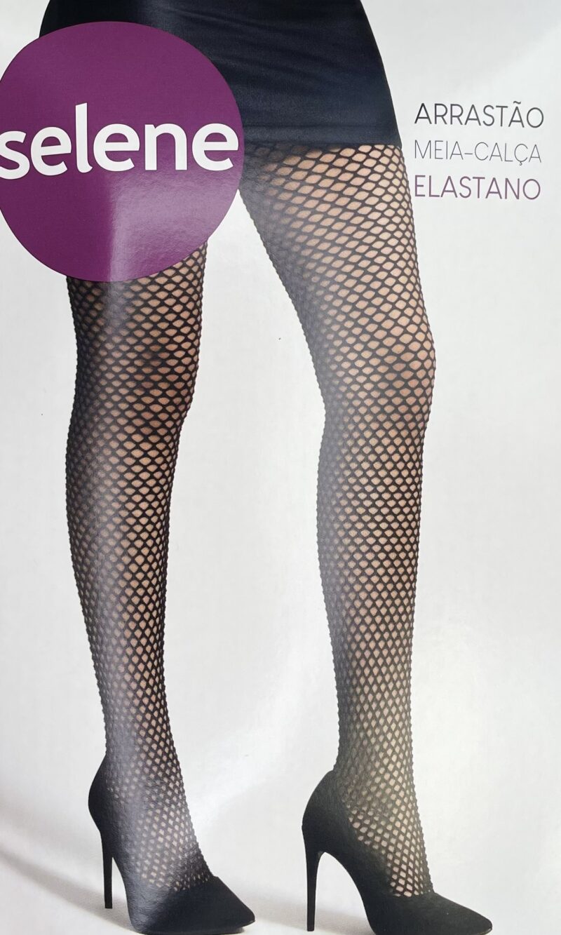 meia calça arrastão preto