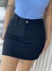 saia jeans malévola nxo preto