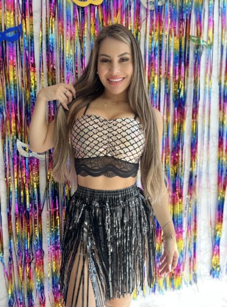 conjunto fantasia sereia black