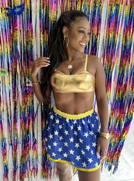 conjunto fantasia mulher maravilha