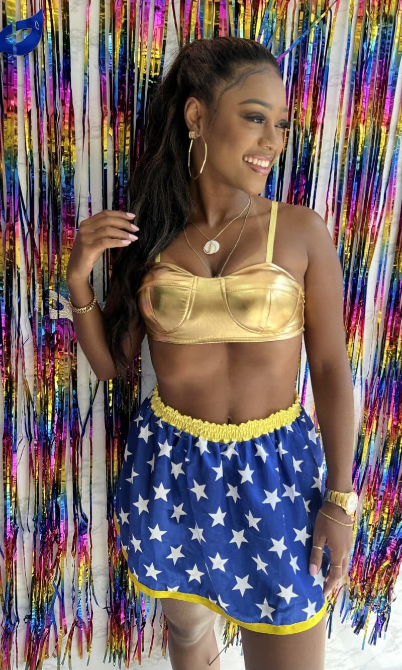 conjunto fantasia mulher maravilha