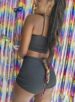 conjunto fantasia onça