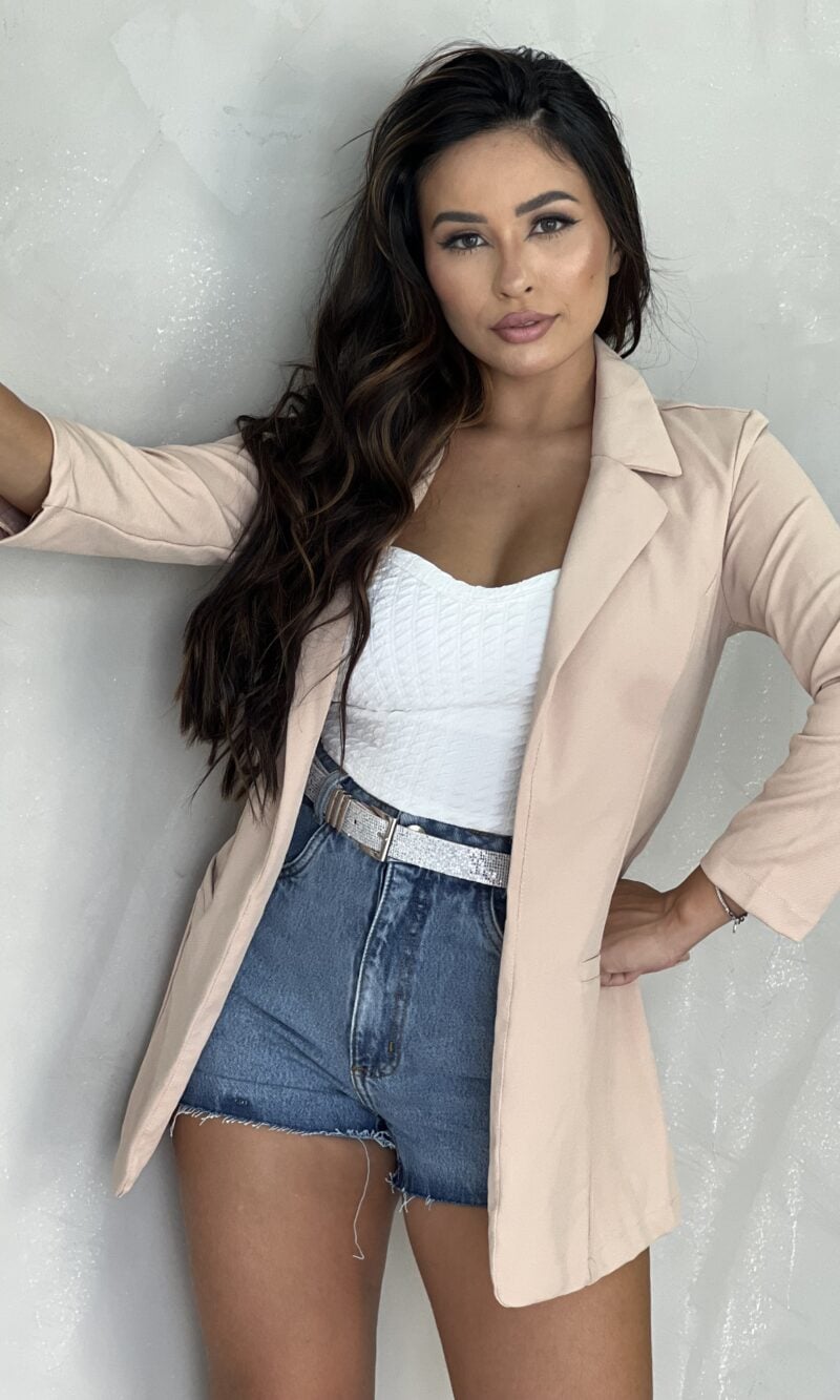 maxi blazer júlia bege maxi blazer júlia bege