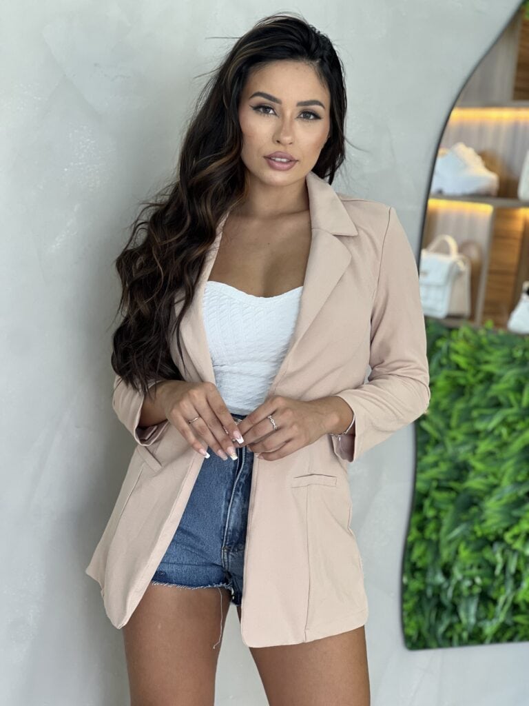 maxi blazer júlia bege