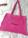bolsa de praia crochê