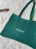bolsa de praia crochê