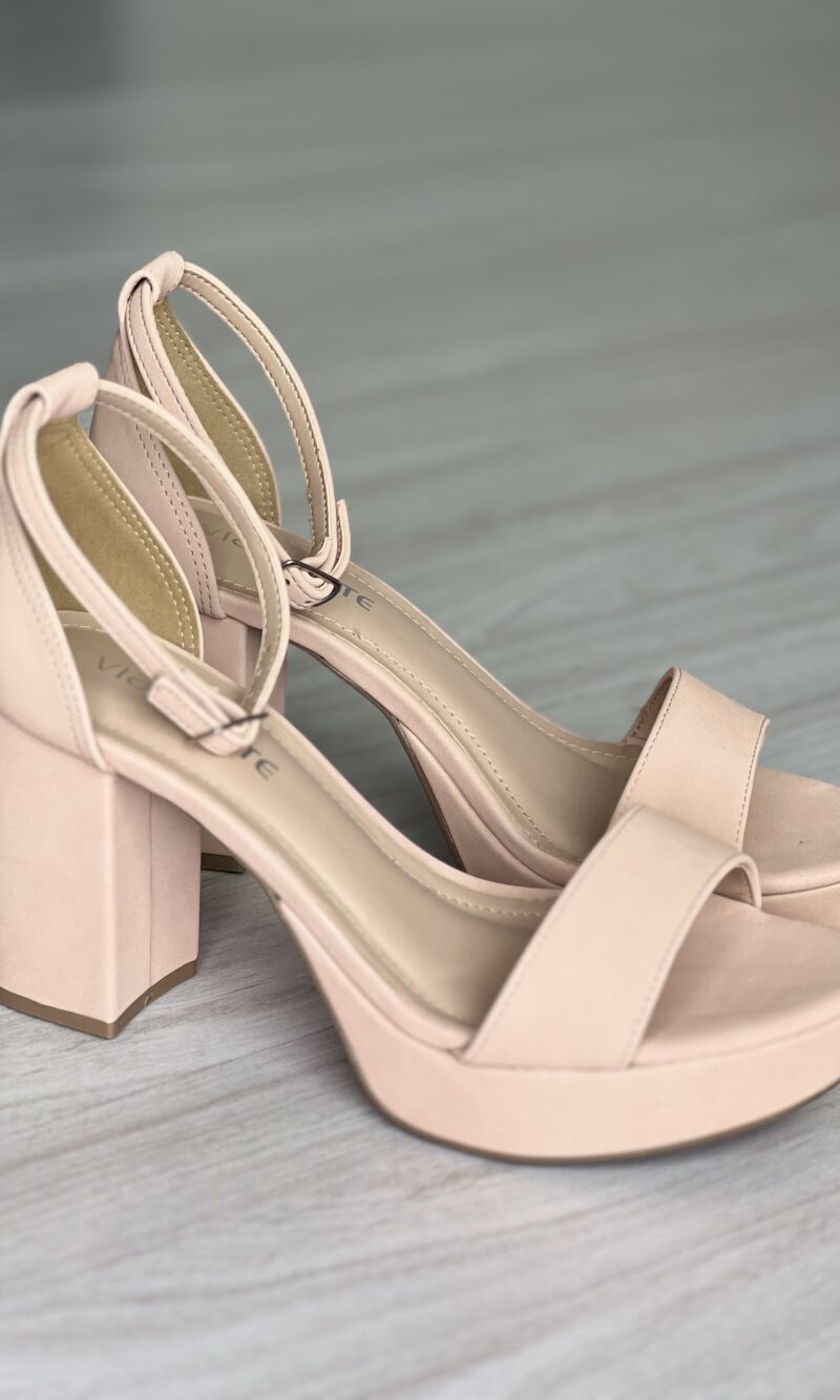 Sandália Nobuck Rosé Via Marte 22-11507-01