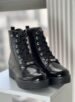 coturno verniz preto via marte 23 603 01