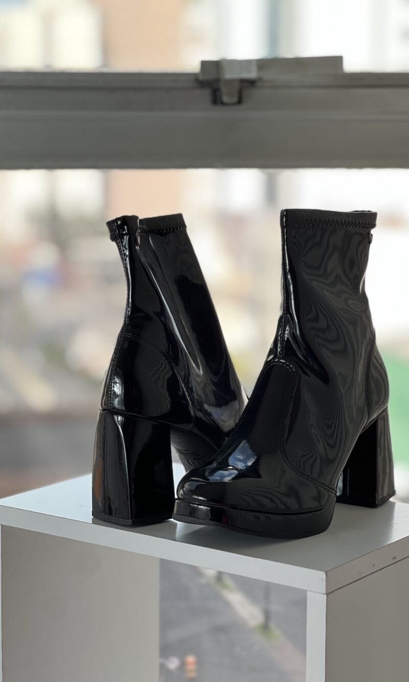 bota salto grosso preto verniz mississipi q8641 bota salto grosso preto verniz mississipi q8641