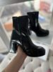 bota salto grosso preto verniz mississipi q8641