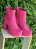 bota cano curto rosa ramarim 23 70101