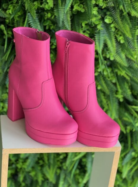 bota cano curto rosa ramarim 23 70101