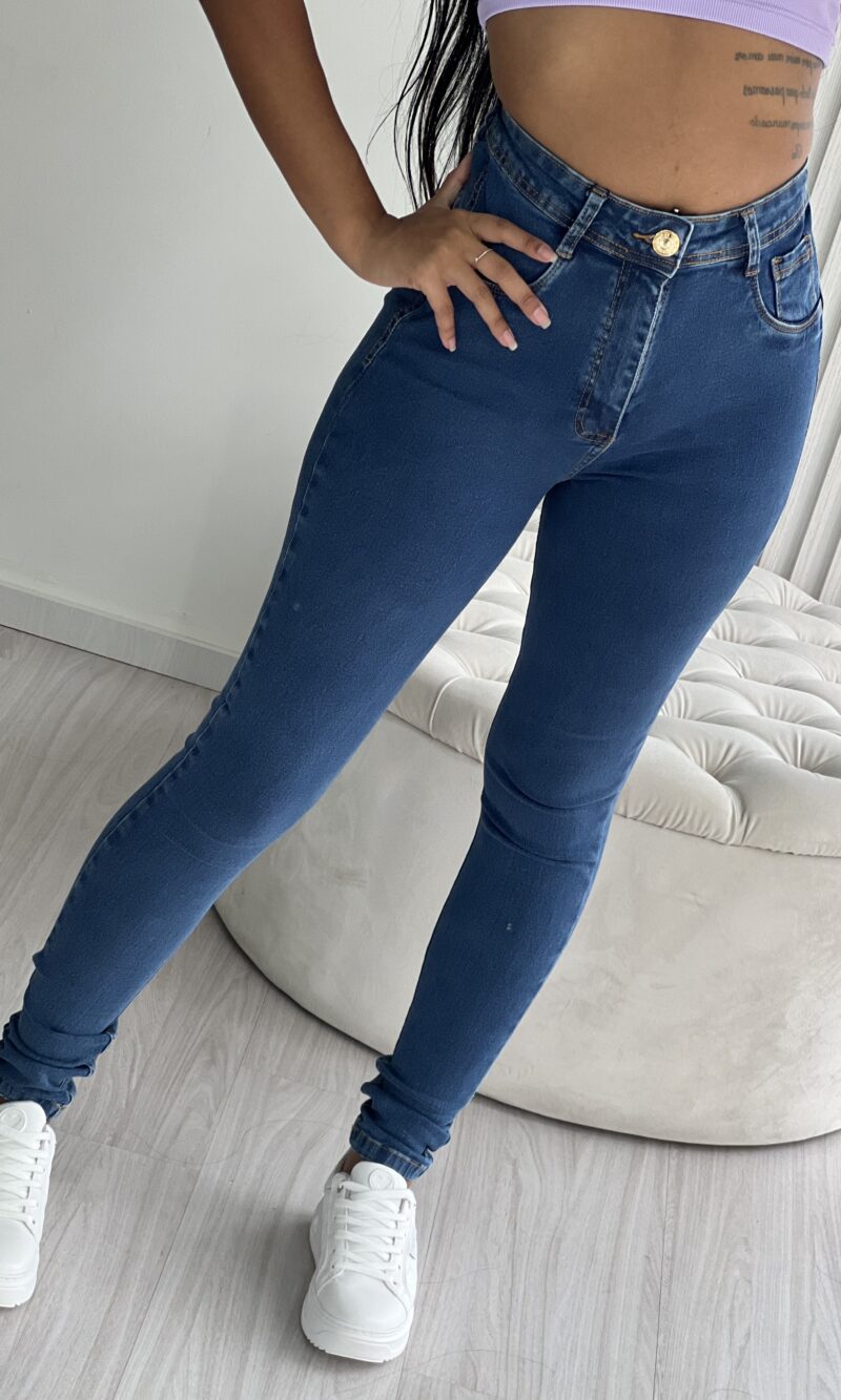 calça jeans cinta modeladora zoe