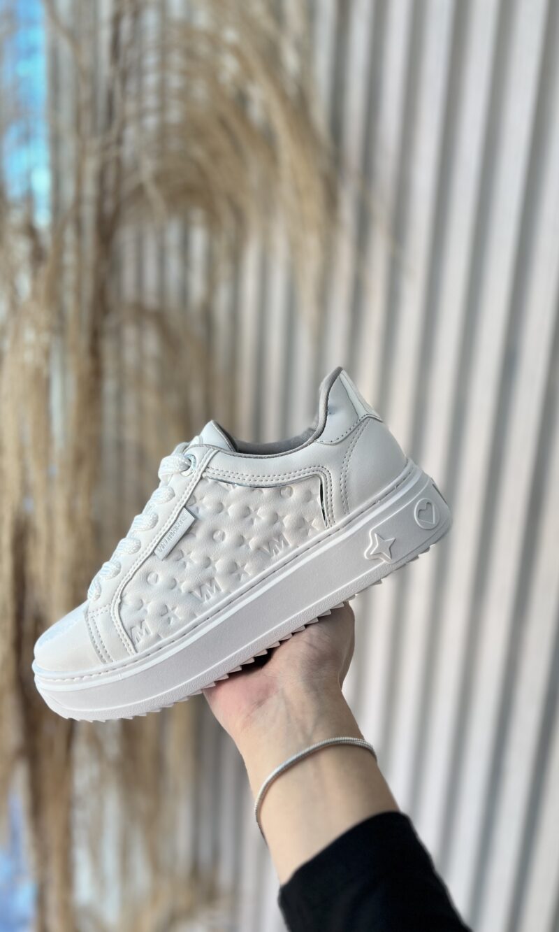 tênis casual branco via marte 055 006 01 tênis casual branco via marte 055 006 01