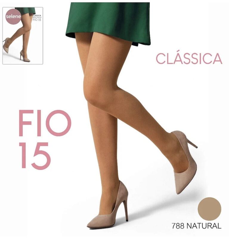 meia calça fio 15 com elastano preto