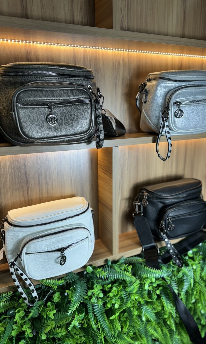 bolsa alça larga transversal preto