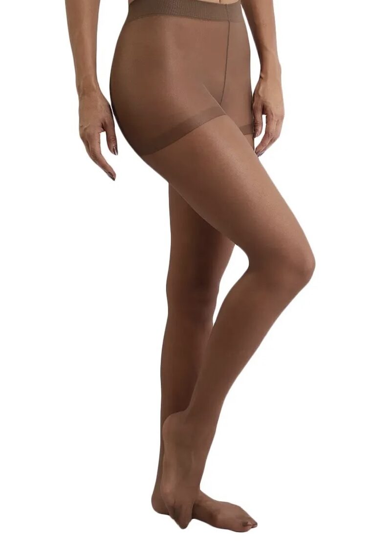 meia calça fio 15 marrom