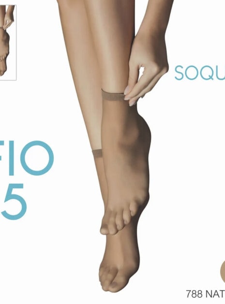 meia soquete fio 15 natural