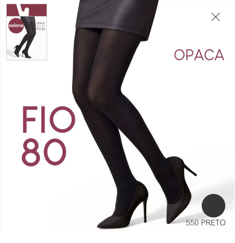 meia calça fio 80 preto